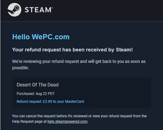Refund steam game 9