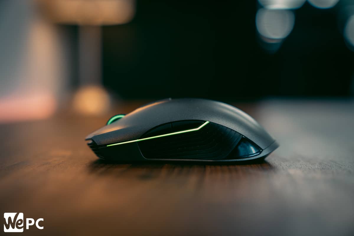 Razer Lancehead product shot of left side of mouse