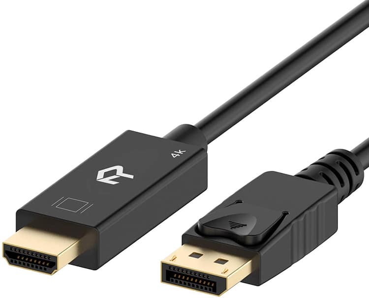 Rankie 6ft DisplayPort to HDMI Cable