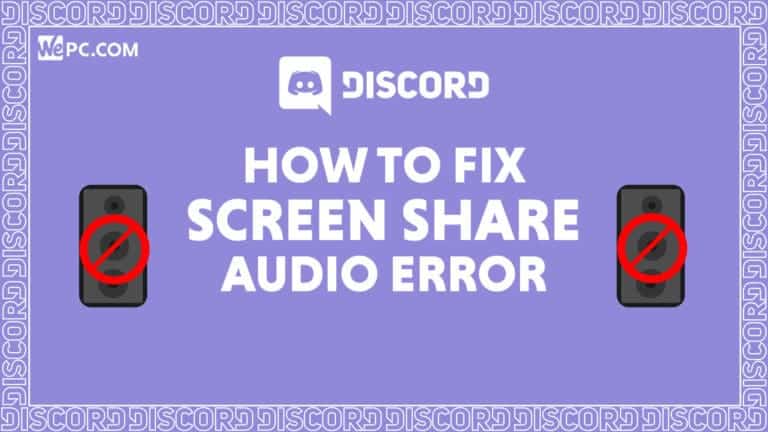WePC Discord audio error 01