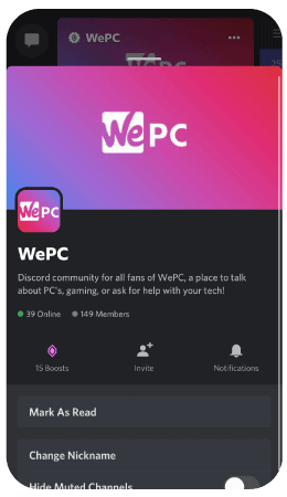 WePC Social Discord