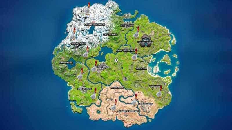 Where to find Chickens Fortnite map Mar 8