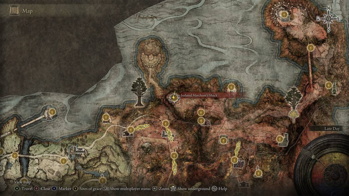 Dragonbarrow Merchant Map