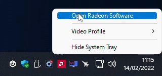 Open AMD Radeon software
