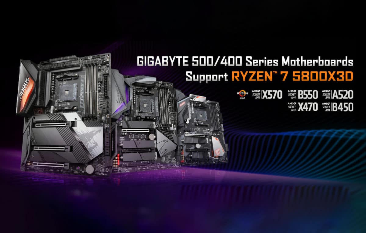 GIGABYTE releases BIOS enabling 5800X3D support