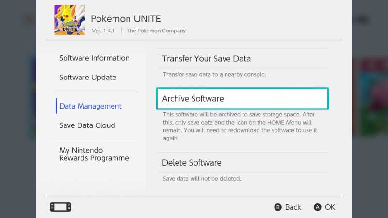 Insufficient Device Storage error Pokémon Unite
