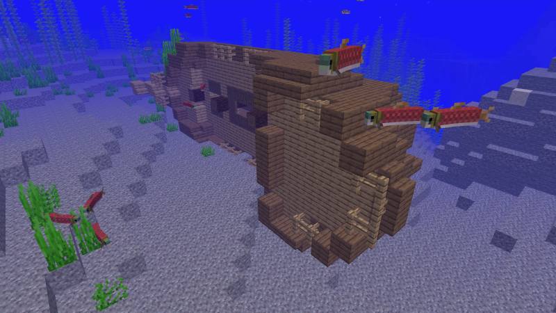 Capsized Minecraft Shipwreck
