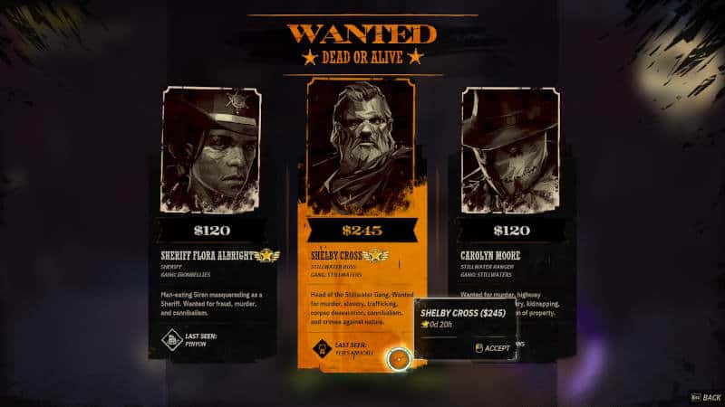 Weird West Shelby Cross Wanted Poster