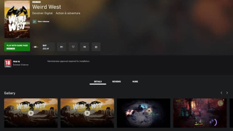 Weird West Xbox Game Pass