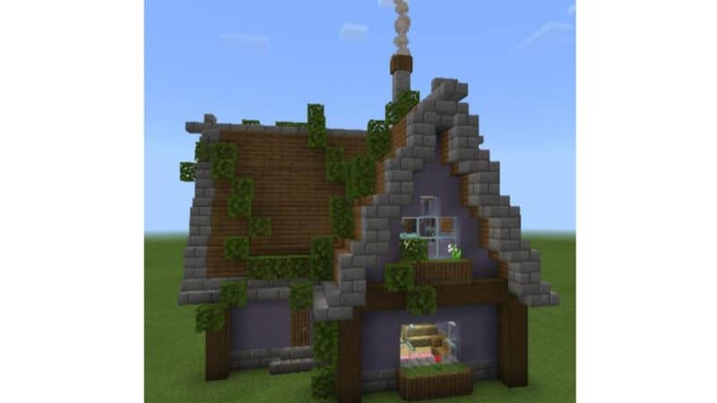 Overgrown Minecraft house ideas