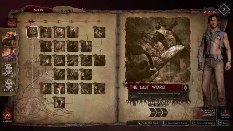 Evil Dead The Game Character Levelling
