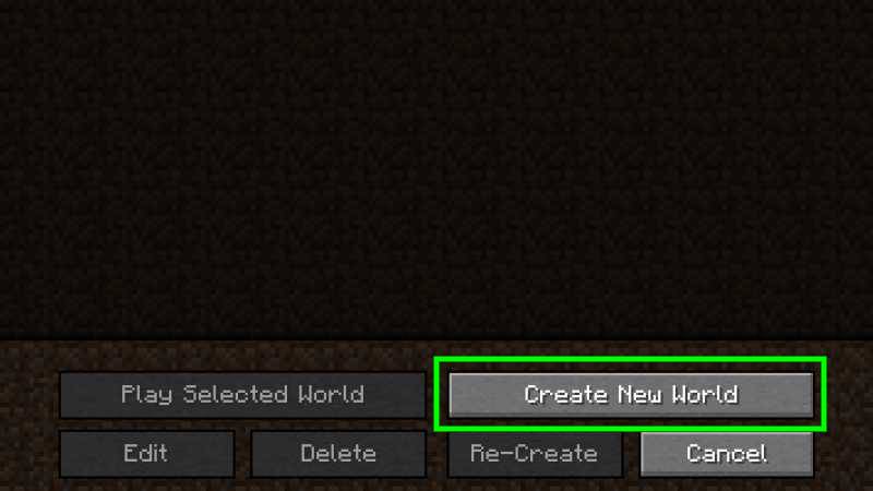 Load Minecraft seed Java Edition Create World