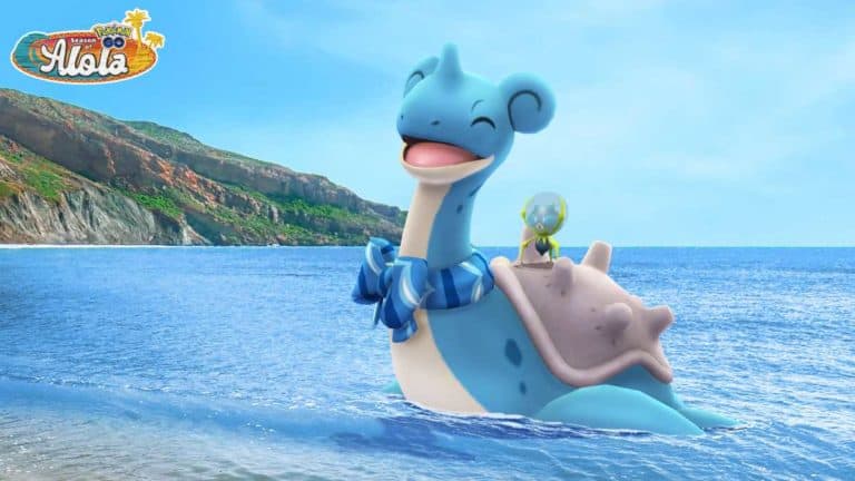 Pokémon GO Water Festival Dewpider Lapras