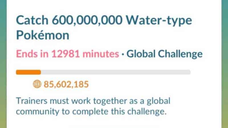 Pokemon GO Water Festival Global Challenge
