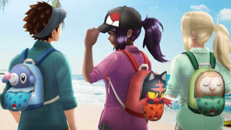 Pokemon Gen 7 Alola starter backpacks